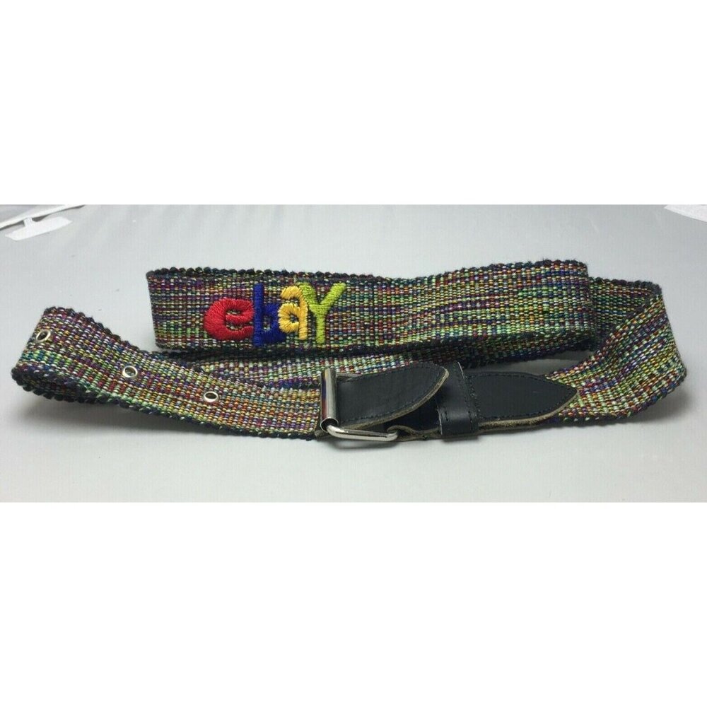 Ebay Souvenir Woven Casual Waist Belt Adult Unisex Mens Women Adjustable Ebayana
